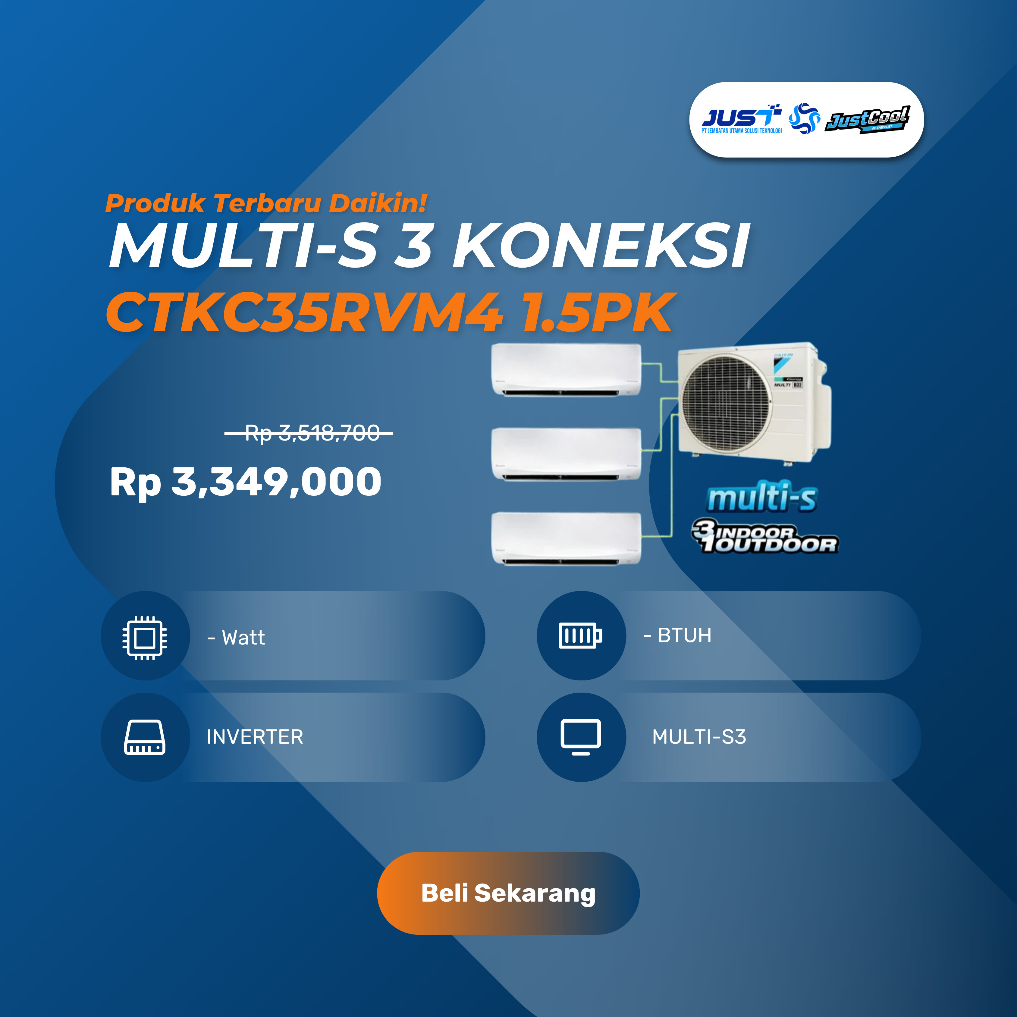 Daikin Multi-S3 Koneksi 1.5PK
