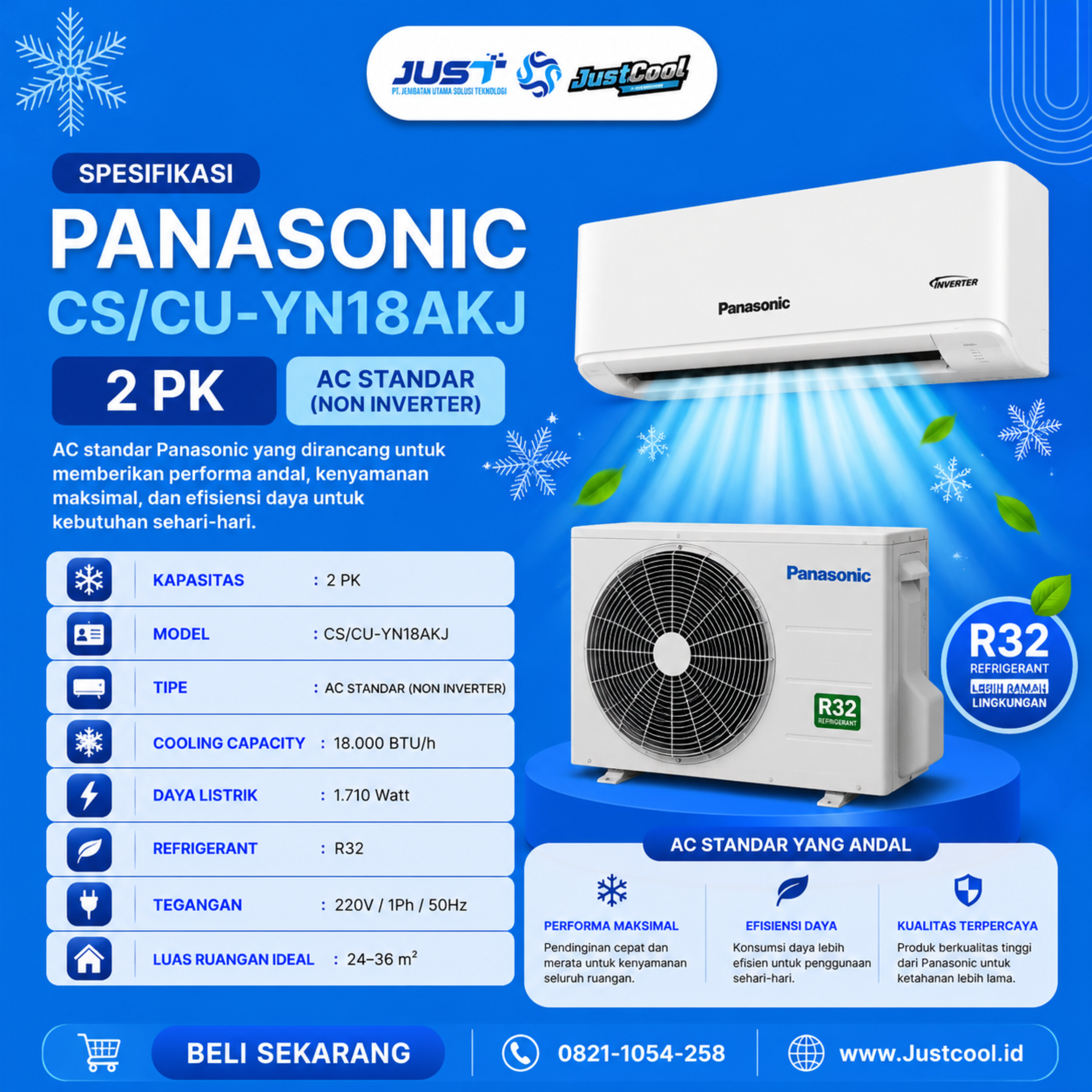 Panasonic Non-Inverter 2 PK 3