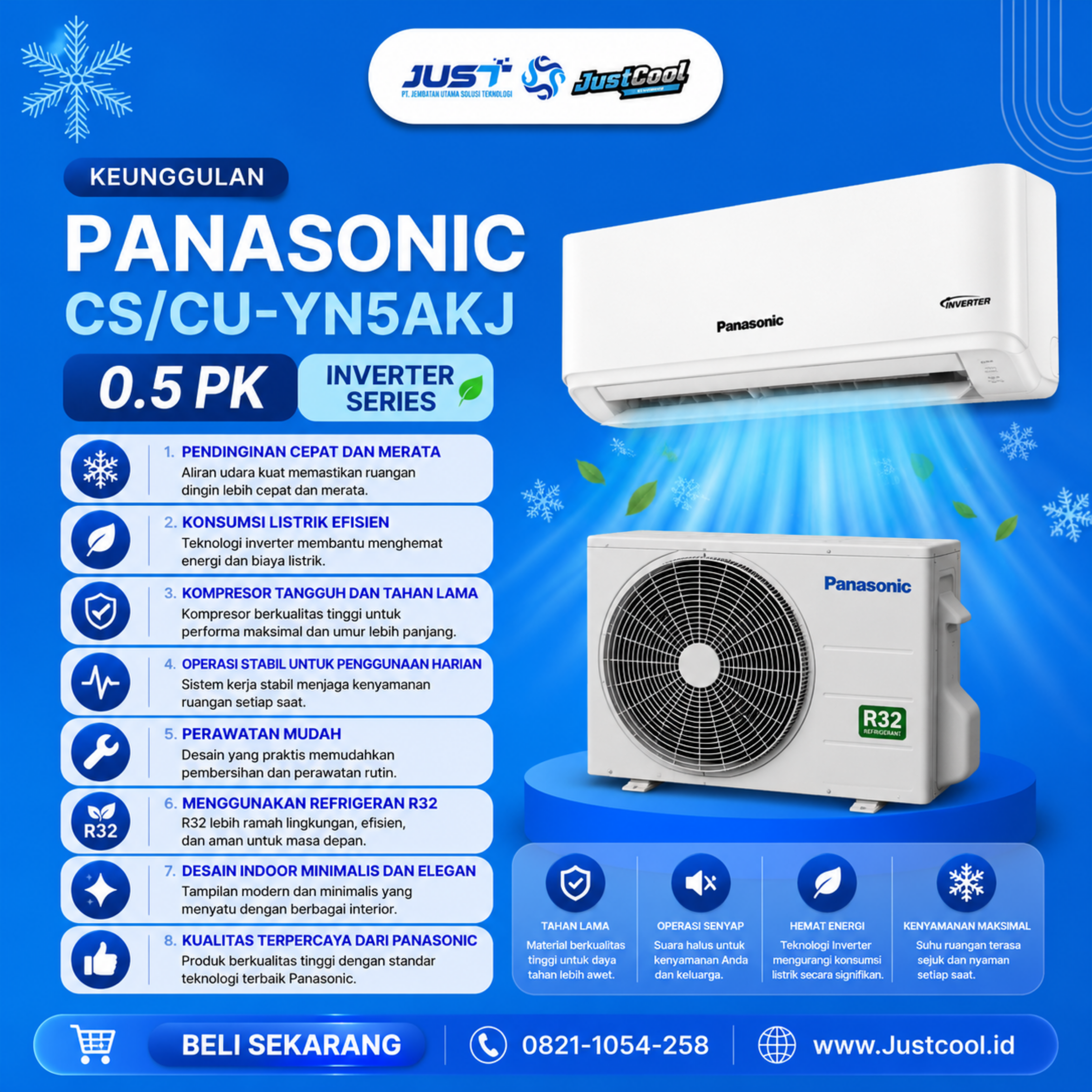 Panasonic Non-Inverter  0.5 PK 2