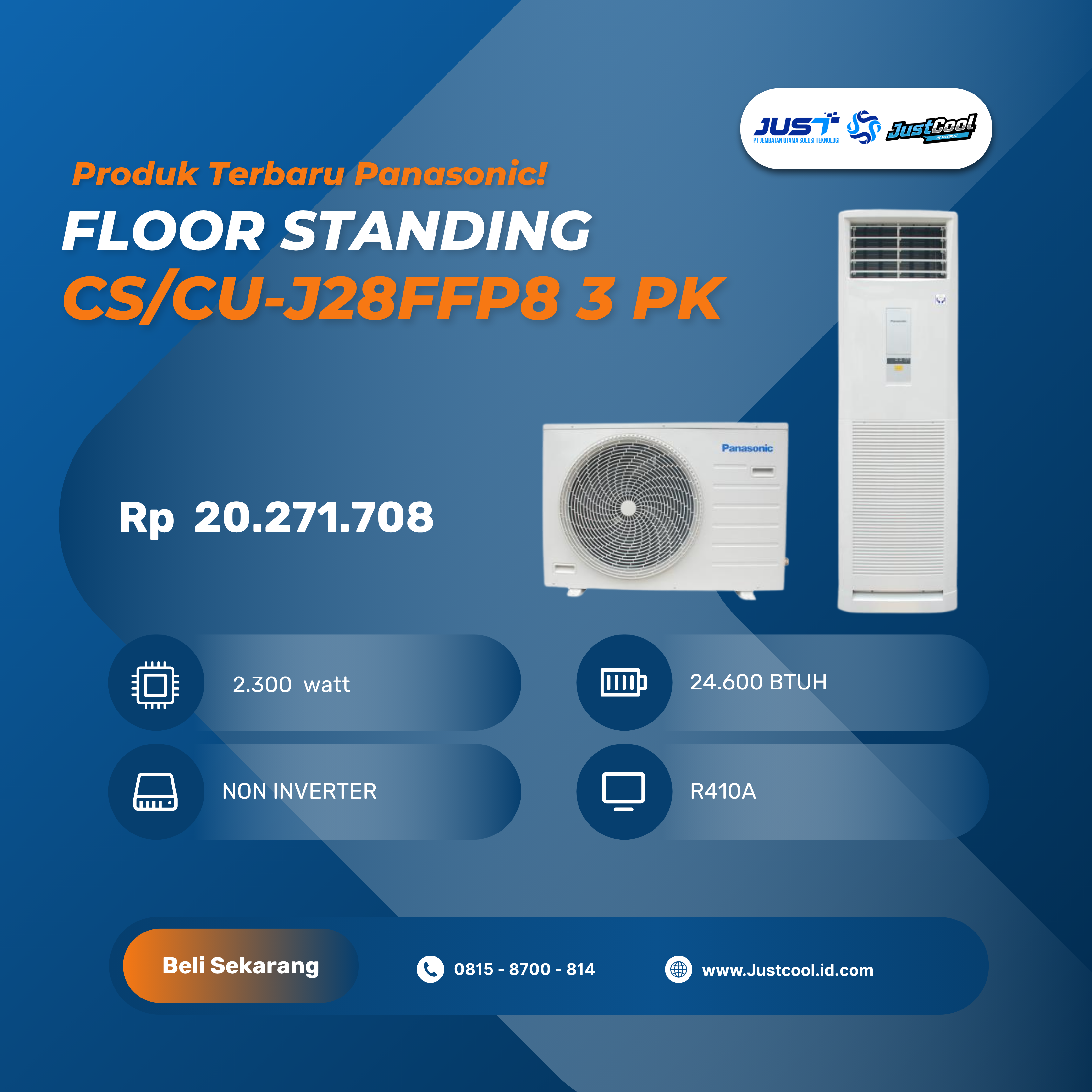 Panasonic Floorstanding R410A 3PK