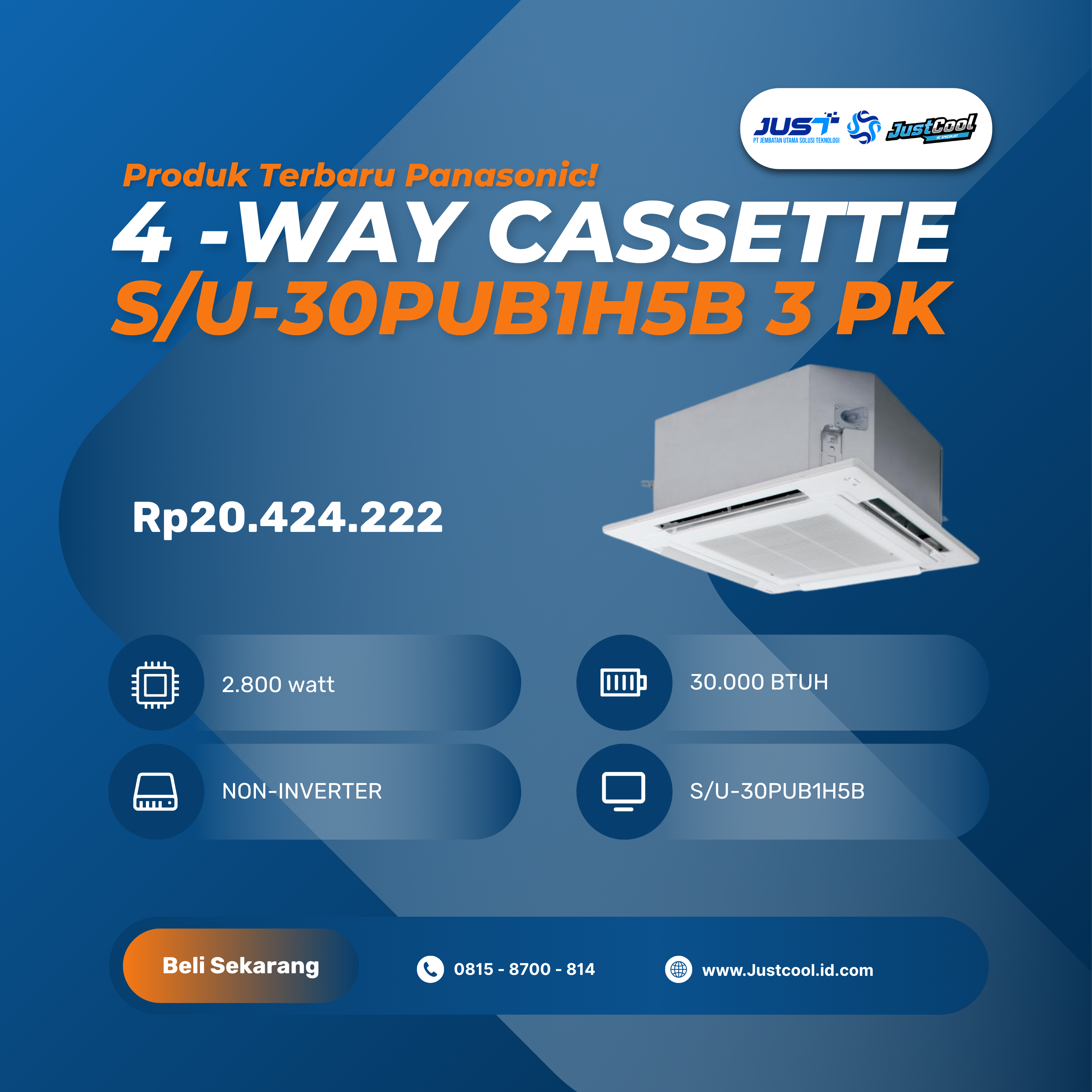 Panasonic 4-Way Cassette 3PK
