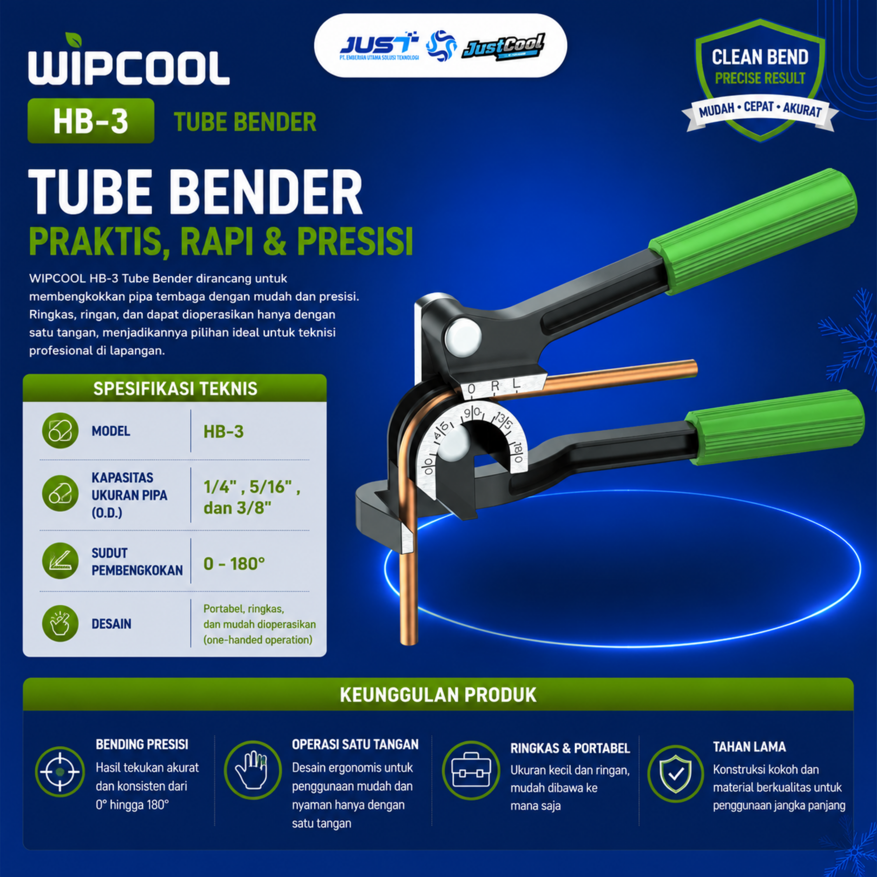 Wipcool Tubbe Bender 1/4-3/8 - Model HB-3 2