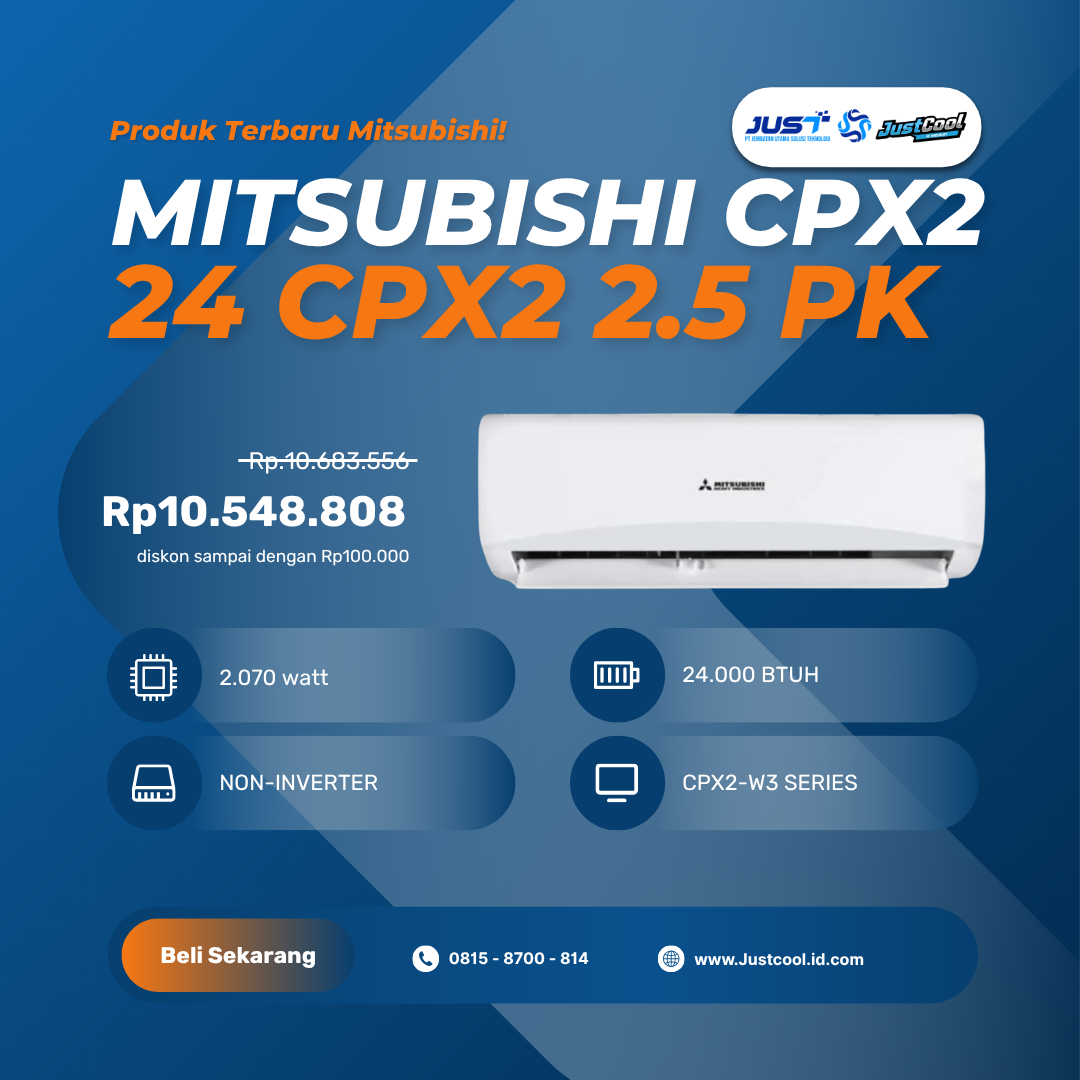 Mitsubishi Heavy Duty CPX2 2.5 PK