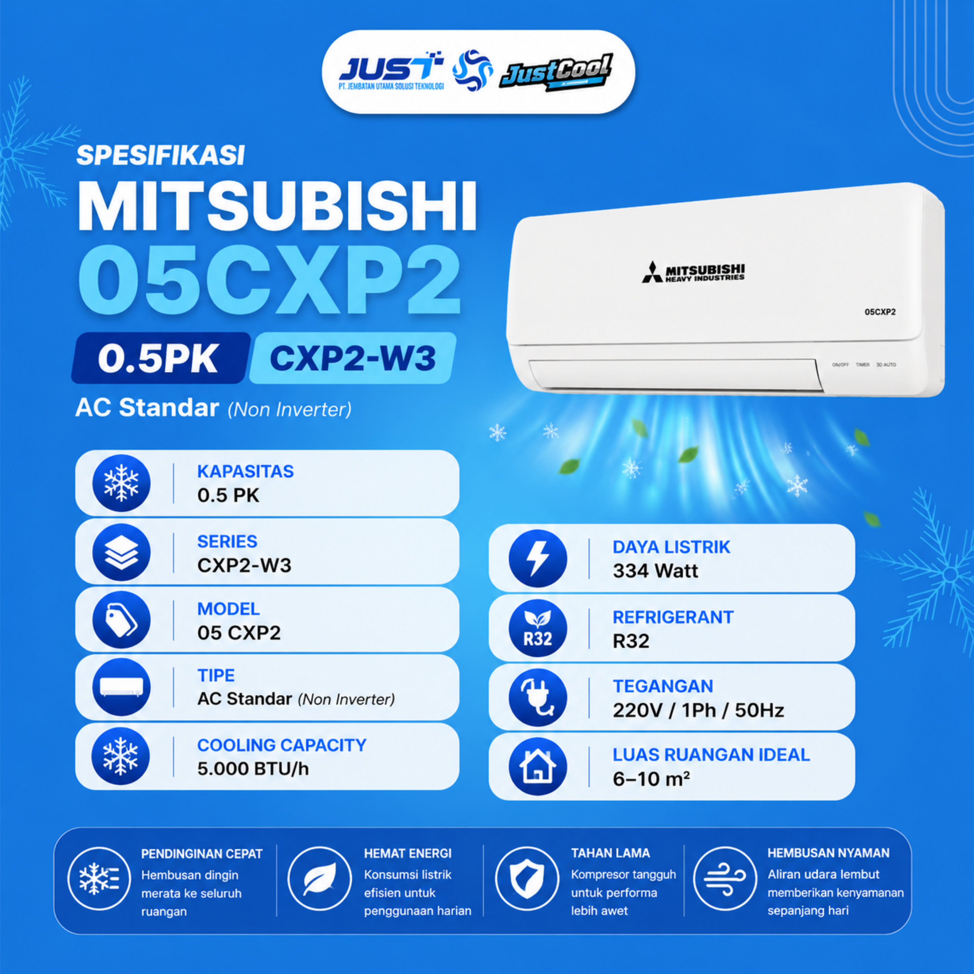 Mitsubishi Heavy Duty CXP2 0.5 PK 3