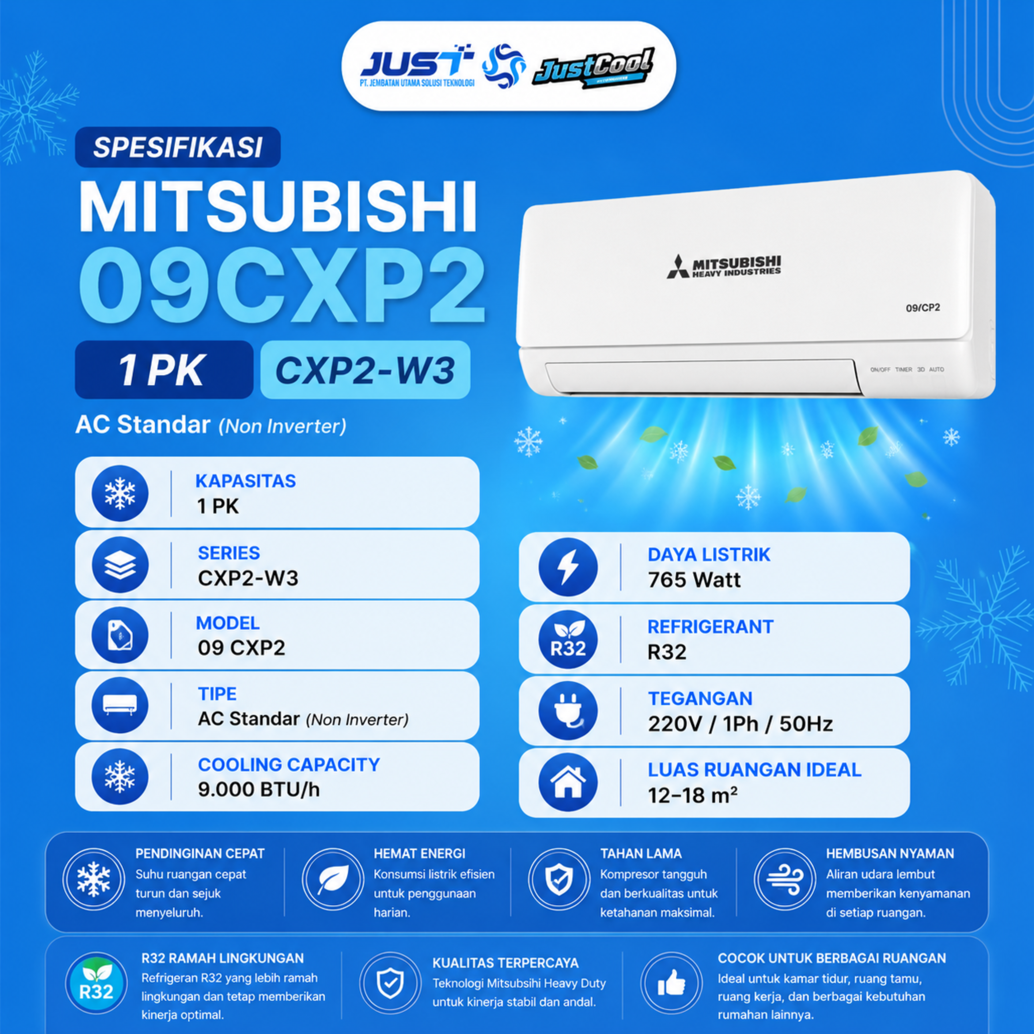 Mitsubishi Heavy Duty CXP2 1 PK 3