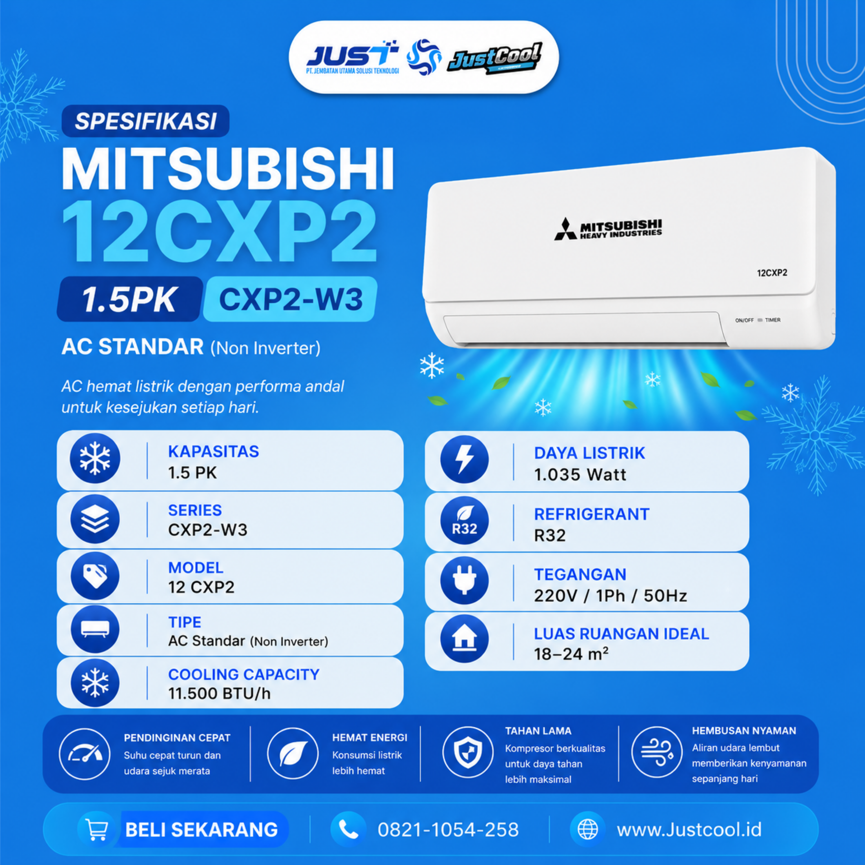 Mitsubishi Heavy Duty CXP2 1.5 PK 3