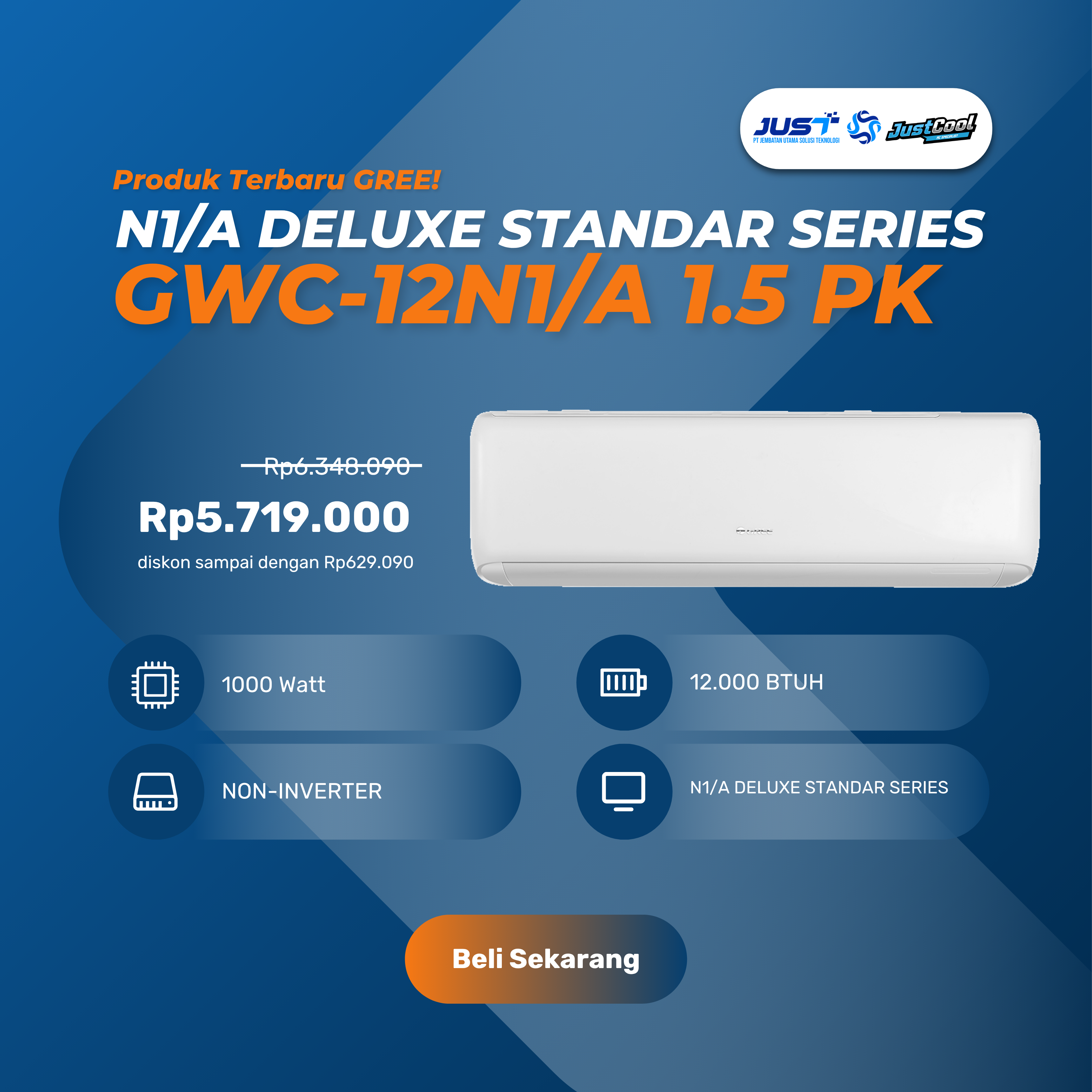 Gree Deluxe Standar Series 1.5 PK