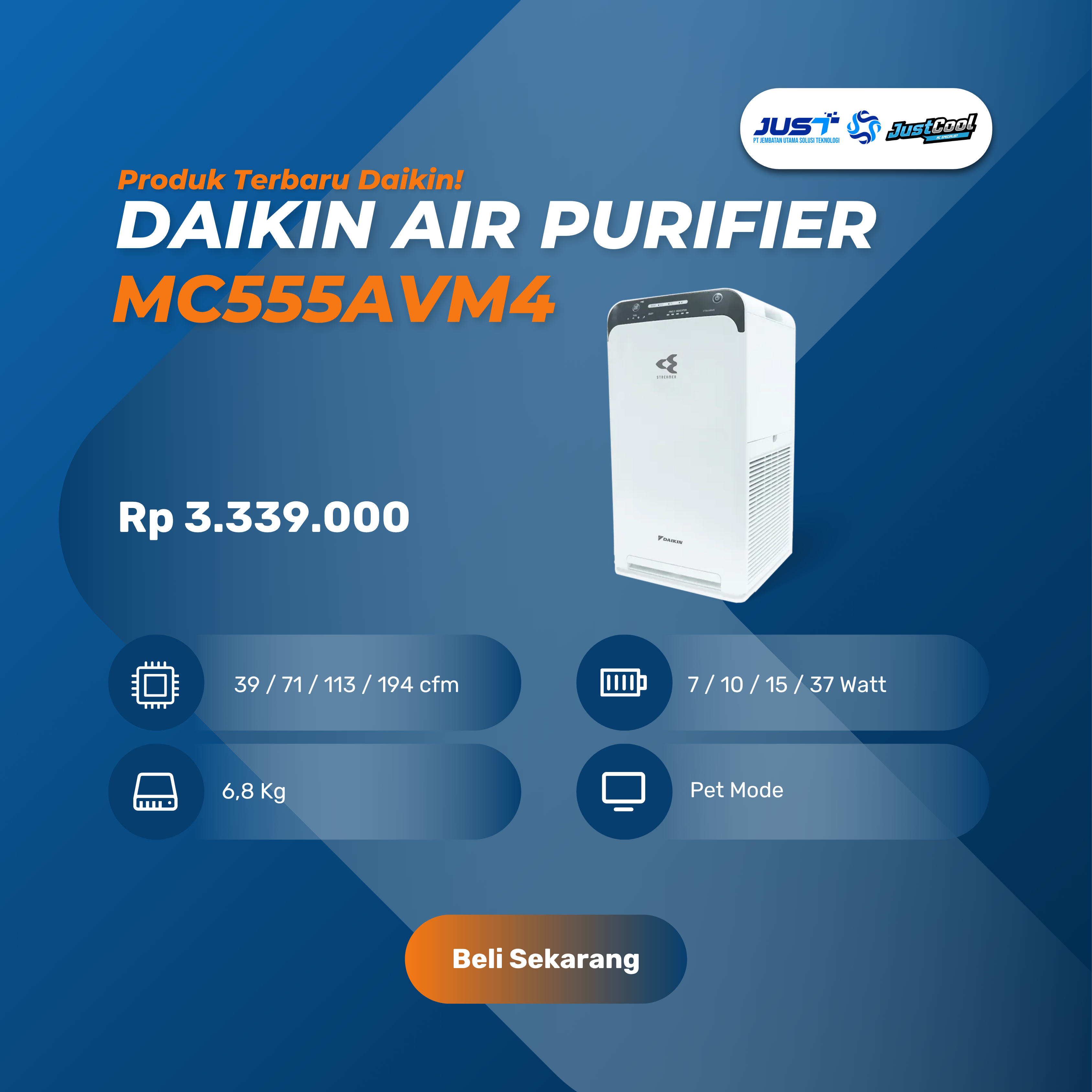 Daikin Air Purifier MC555AVM4