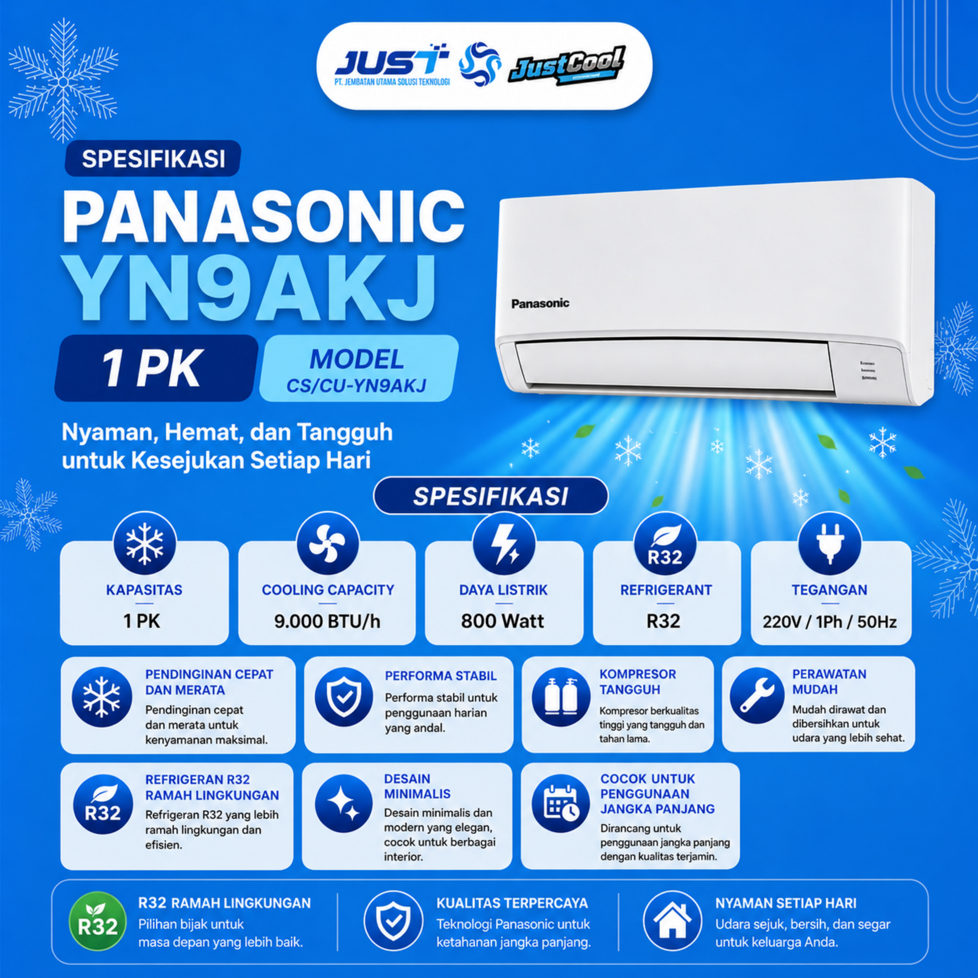 Panasonic Non-Inverter 1 PK 2