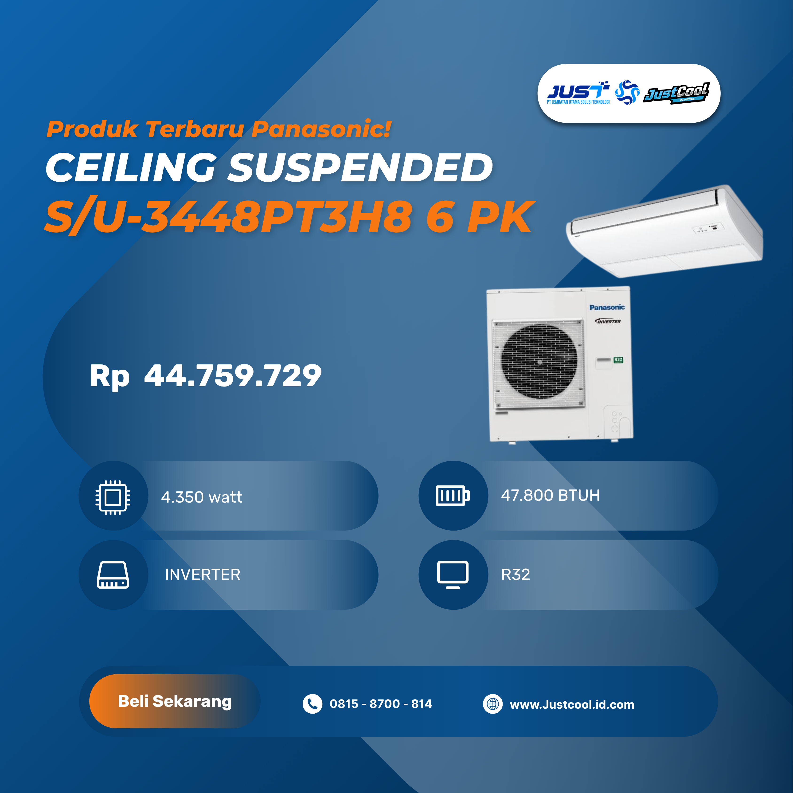 Panasonic Ceiling Suspend R32 H8 6PK