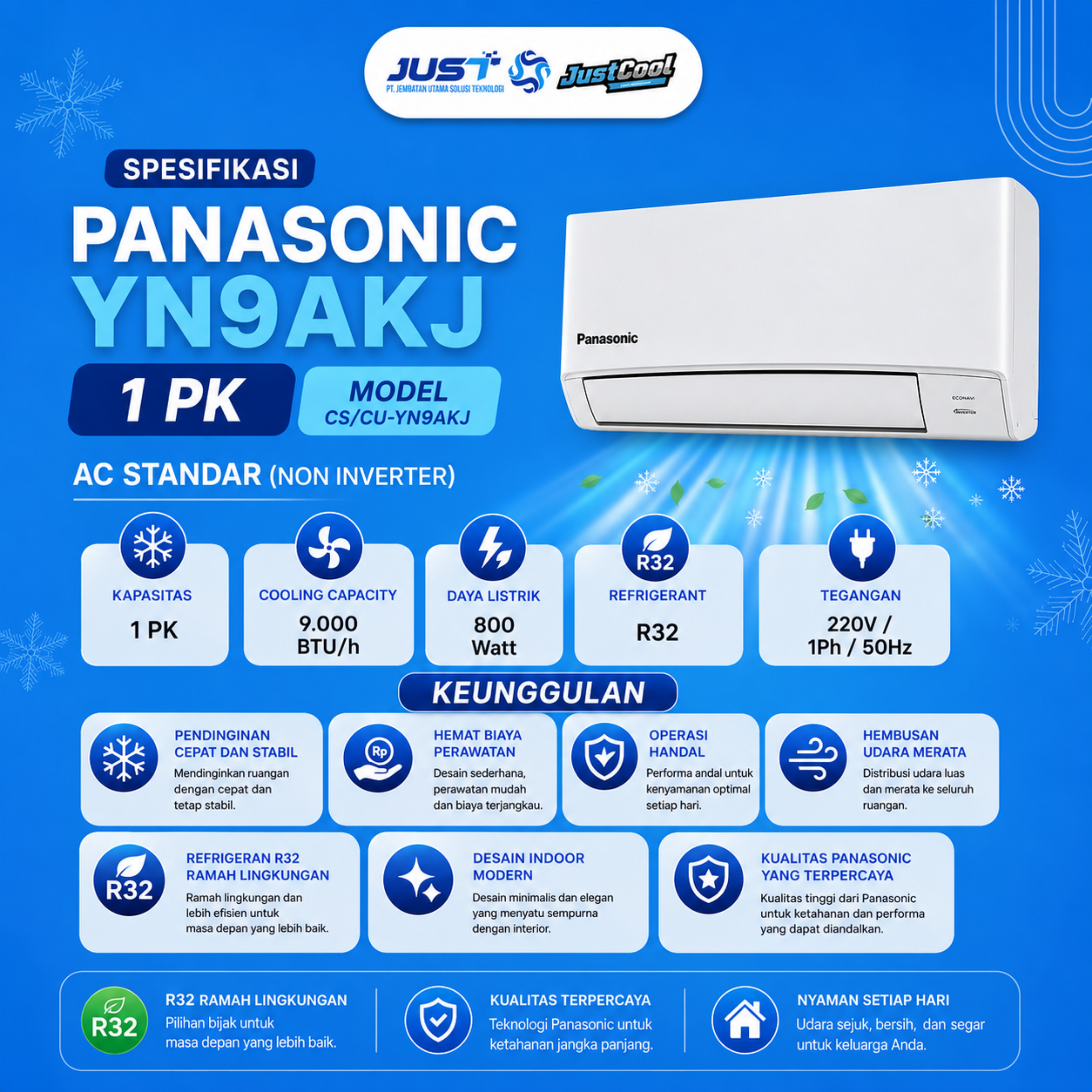 Panasonic Non-Inverter 1 PK 3