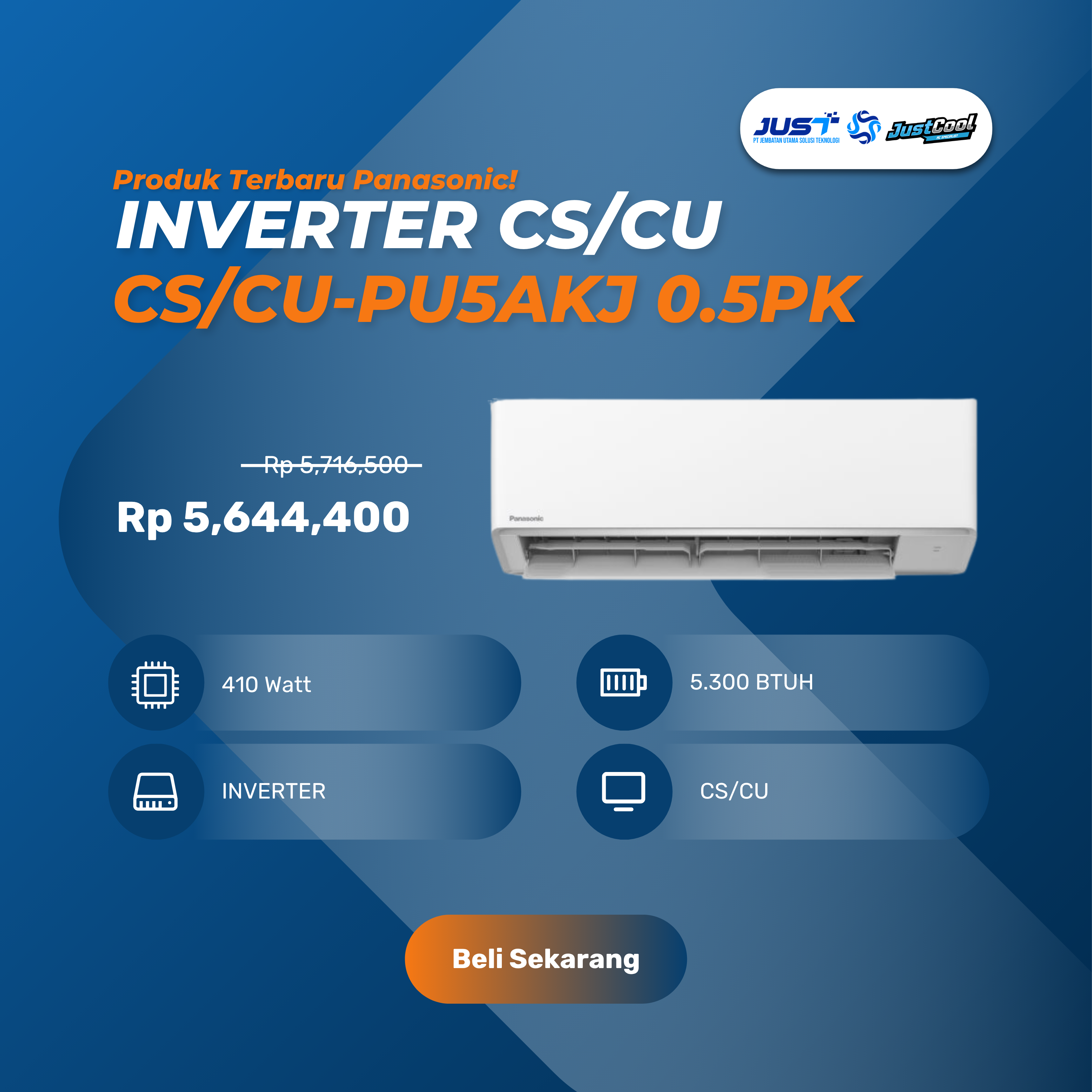 Panasonic Inverter CS/CU 0.5PK