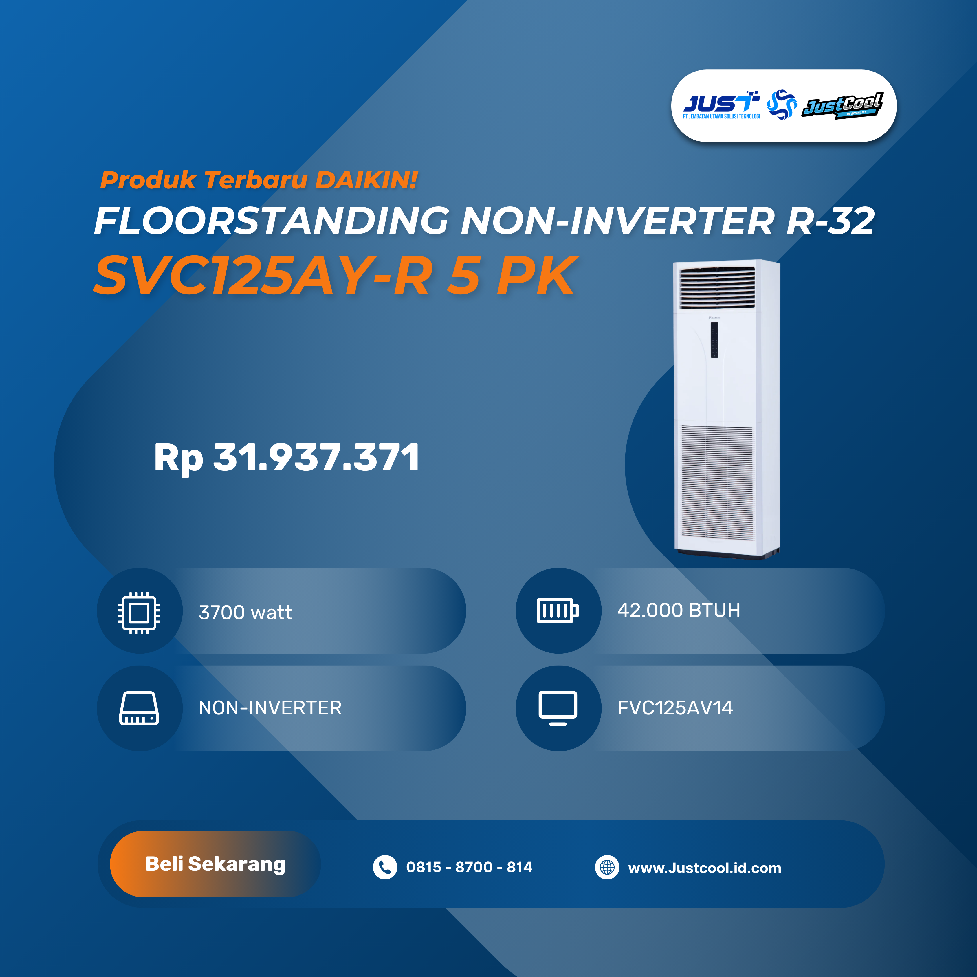 Daikin Floorstanding Non-Inverter R-32 - Basic Set 