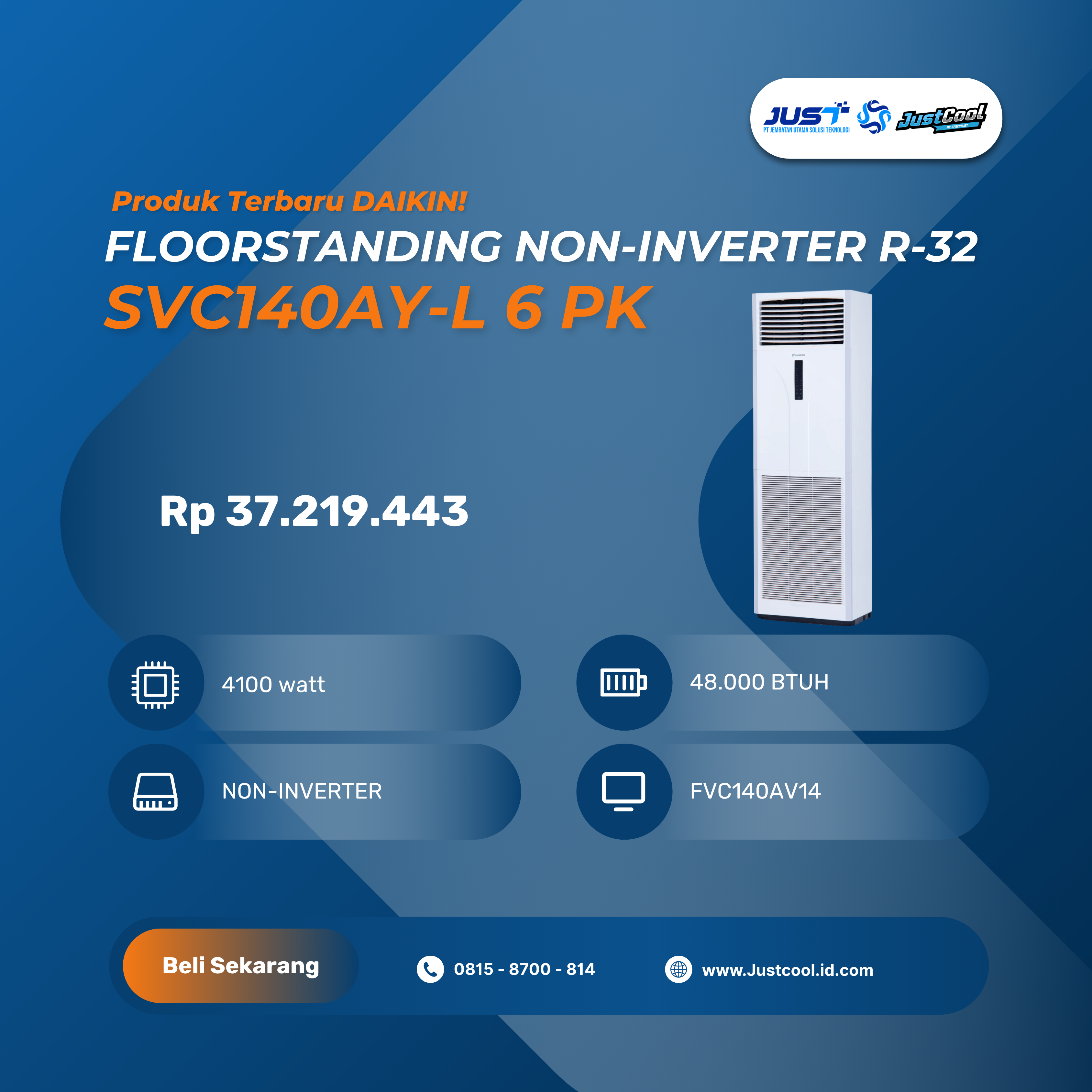 Daikin Floorstanding Non-Inverter R-32 - Basic Set 