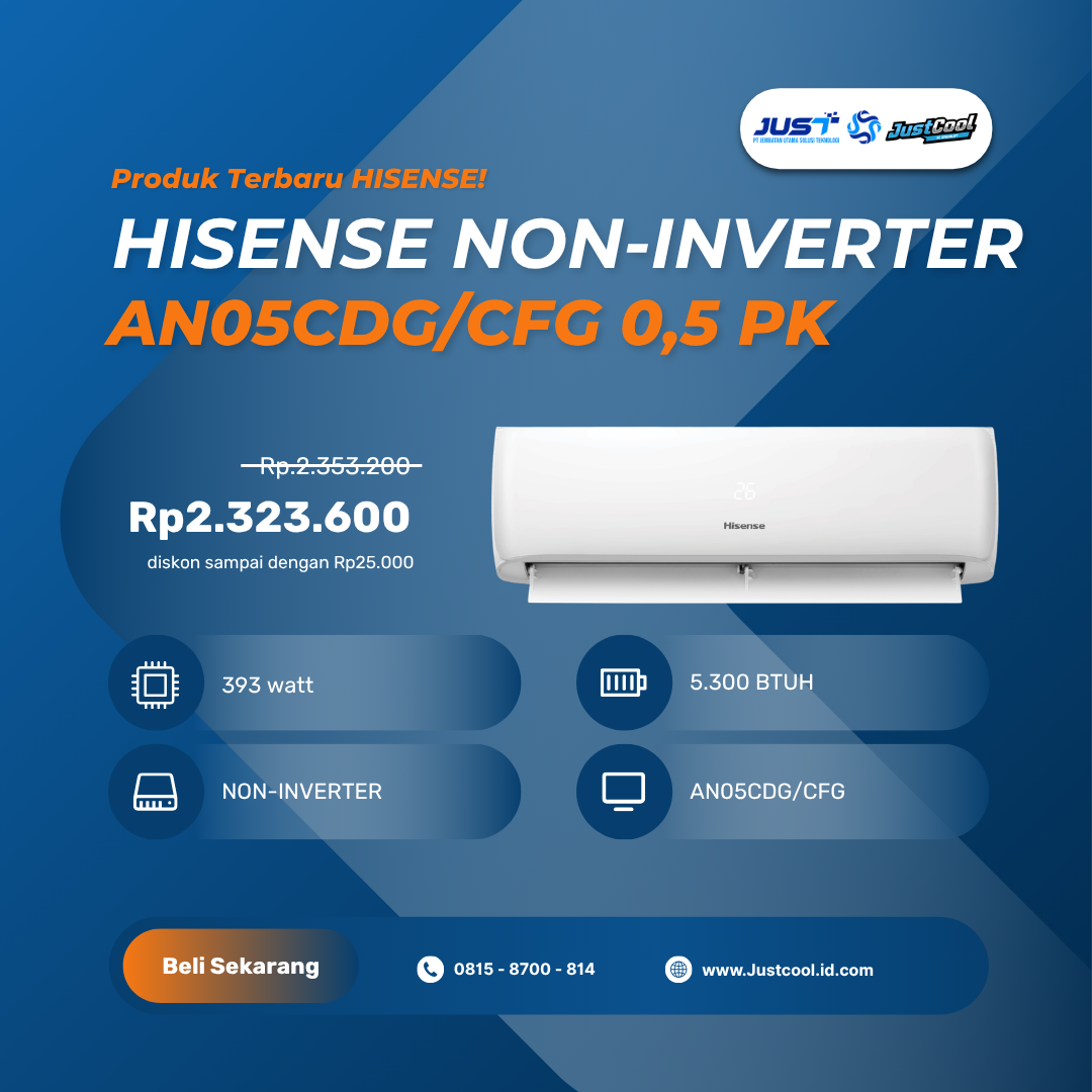 Hisense Non-Inverter AN05CDG/CFG 0.5 PK