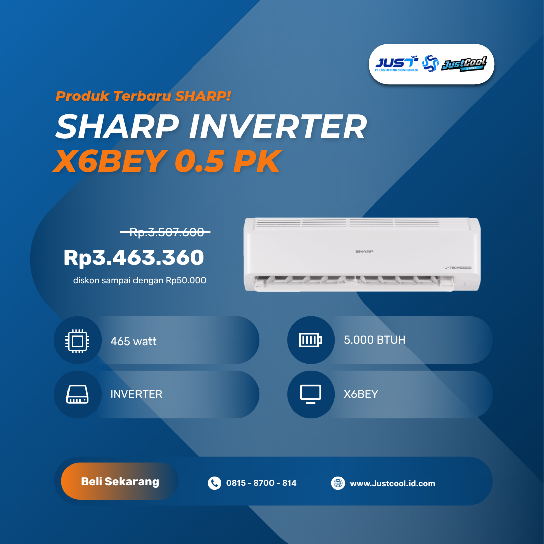 Sharp Inverter X6BEY 0,5 PK